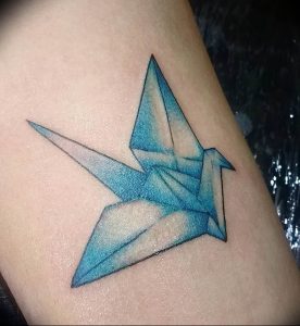 Фото рисунка тату оригами 12.10.2018 №199 - origami tattoo - tattoo-photo.ru