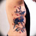 Фото рисунка тату оригами 12.10.2018 №202 - origami tattoo - tattoo-photo.ru