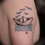 Фото рисунка тату оригами 12.10.2018 №205 - origami tattoo - tattoo-photo.ru