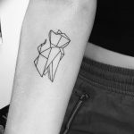 Фото рисунка тату оригами 12.10.2018 №206 - origami tattoo - tattoo-photo.ru