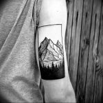 Фото рисунка тату сосна 11.10.2018 №006 - pine tattoo - tattoo-photo.ru