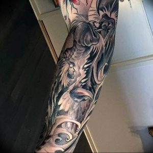 Фото татуировки дракон от 24.09.2018 №060 - dragon tattoo - tattoo-photo.ru