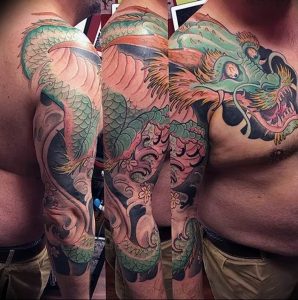 Фото татуировки дракон от 24.09.2018 №061 - dragon tattoo - tattoo-photo.ru