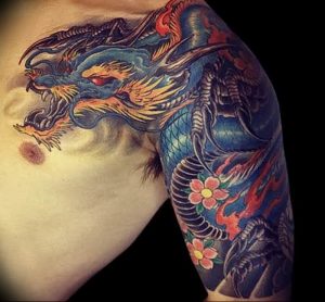 Фото татуировки дракон от 24.09.2018 №073 - dragon tattoo - tattoo-photo.ru