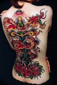 Фото татуировки дракон от 24.09.2018 №078 - dragon tattoo - tattoo-photo.ru