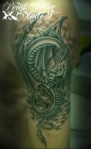 Фото татуировки дракон от 24.09.2018 №205 - dragon tattoo - tattoo-photo.ru