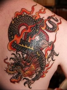 Фото татуировки дракон от 24.09.2018 №229 - dragon tattoo - tattoo-photo.ru