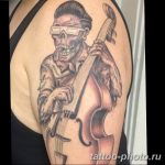 Фото тату Виолончель 26.10.2018 №024 - photo tattoo cello - tattoo-photo.ru