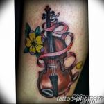Фото тату Виолончель 26.10.2018 №026 - photo tattoo cello - tattoo-photo.ru