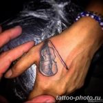 Фото тату Виолончель 26.10.2018 №029 - photo tattoo cello - tattoo-photo.ru