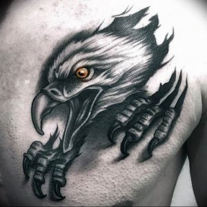 Фото тату беркут 10.10.2018 №029 - tattoo eagle - tattoo-photo.ru