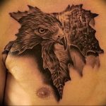 Фото тату беркут 10.10.2018 №129 - tattoo eagle - tattoo-photo.ru
