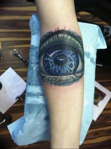 Фото тату глаз 10.10.2018 №024 - eye tattoo - tattoo-photo.ru