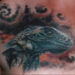 Фото тату игуана 26.10.2018 №006 - tattoo iguana - tattoo-photo.ru