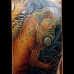 Фото тату игуана 26.10.2018 №143 - tattoo iguana - tattoo-photo.ru