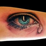 Фото тату слеза под глазом 10.10.2018 №030 - tattoo is a tear under the eye - tattoo-photo.ru