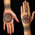 Фото Арабское мехенди 11.10.2018 №087 - Arab mehendi - tattoo-photo.ru
