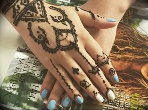 Фото Арабское мехенди 11.10.2018 №196 - Arab mehendi - tattoo-photo.ru