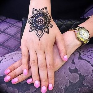 Фото Арабское мехенди 11.10.2018 №287 - Arab mehendi - tattoo-photo.ru