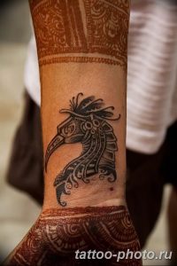 Фото Мехенди птица 26.10.2018 №014 - Mehendi bird photo - tattoo-photo.ru