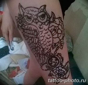 Фото Мехенди птица 26.10.2018 №052 - Mehendi bird photo - tattoo-photo.ru
