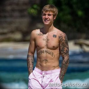 Фото Тату Джастина Бибера 26.10.2018 №002 - photo Justin Bieber tattoo - tattoo-photo.ru
