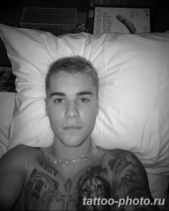 Фото Тату Джастина Бибера 26.10.2018 №037 - photo Justin Bieber tattoo - tattoo-photo.ru