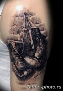 Фото рисунка тату боксерские перчатки 31.10.2018 №005 - tattoo boxing - tattoo-photo.ru