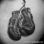 Фото рисунка тату боксерские перчатки 31.10.2018 №009 - tattoo boxing - tattoo-photo.ru