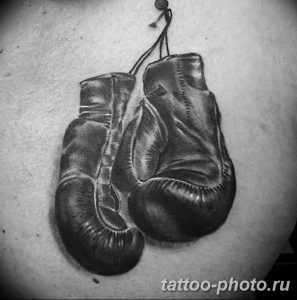 Фото рисунка тату боксерские перчатки 31.10.2018 №009 - tattoo boxing - tattoo-photo.ru