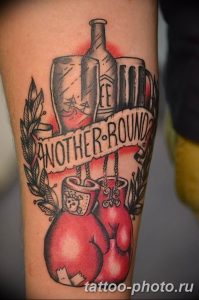 Фото рисунка тату боксерские перчатки 31.10.2018 №016 - tattoo boxing - tattoo-photo.ru