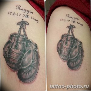 Фото рисунка тату боксерские перчатки 31.10.2018 №018 - tattoo boxing - tattoo-photo.ru