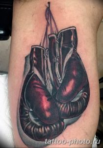 Фото рисунка тату боксерские перчатки 31.10.2018 №022 - tattoo boxing - tattoo-photo.ru