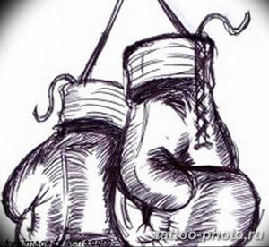 Фото рисунка тату боксерские перчатки 31.10.2018 №028 - tattoo boxing - tattoo-photo.ru