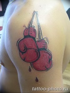 Фото рисунка тату боксерские перчатки 31.10.2018 №029 - tattoo boxing - tattoo-photo.ru