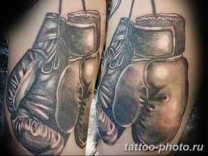 Фото рисунка тату боксерские перчатки 31.10.2018 №044 - tattoo boxing - tattoo-photo.ru