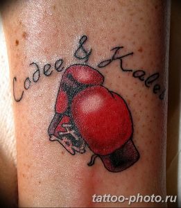 Фото рисунка тату боксерские перчатки 31.10.2018 №048 - tattoo boxing - tattoo-photo.ru