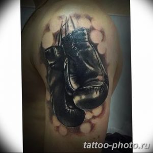 Фото рисунка тату боксерские перчатки 31.10.2018 №056 - tattoo boxing - tattoo-photo.ru