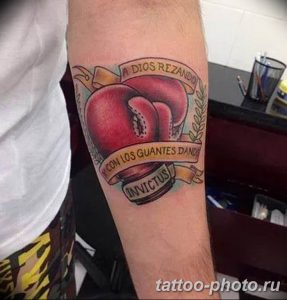 Фото рисунка тату боксерские перчатки 31.10.2018 №060 - tattoo boxing - tattoo-photo.ru