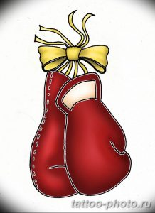 Фото рисунка тату боксерские перчатки 31.10.2018 №084 - tattoo boxing - tattoo-photo.ru