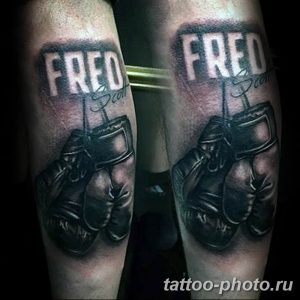 Фото рисунка тату боксерские перчатки 31.10.2018 №092 - tattoo boxing - tattoo-photo.ru