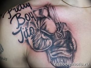 Фото рисунка тату боксерские перчатки 31.10.2018 №117 - tattoo boxing - tattoo-photo.ru
