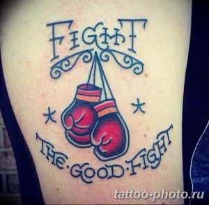 Фото рисунка тату боксерские перчатки 31.10.2018 №129 - tattoo boxing - tattoo-photo.ru