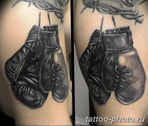 Фото рисунка тату боксерские перчатки 31.10.2018 №156 - tattoo boxing - tattoo-photo.ru
