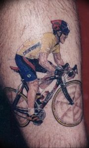 Фото рисунка тату велосипед 12.10.2018 №003 - tattoo bike - tattoo-photo.ru