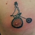 Фото рисунка тату велосипед 12.10.2018 №027 - tattoo bike - tattoo-photo.ru