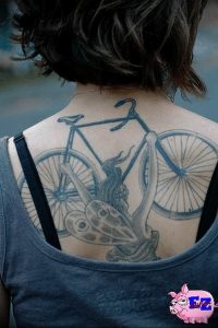 Фото рисунка тату велосипед 12.10.2018 №040 - tattoo bike - tattoo-photo.ru