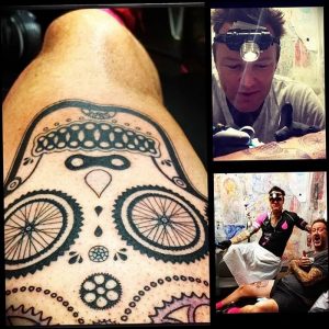 Фото рисунка тату велосипед 12.10.2018 №046 - tattoo bike - tattoo-photo.ru