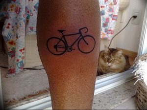 Фото рисунка тату велосипед 12.10.2018 №047 - tattoo bike - tattoo-photo.ru