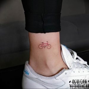Фото рисунка тату велосипед 12.10.2018 №049 - tattoo bike - tattoo-photo.ru